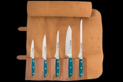 Bolsa piel y 5 cuchillos de la serie Brooklyn
