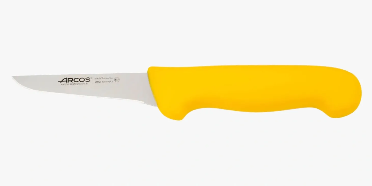 Couteau à désosser jaune 2900 100 mm
