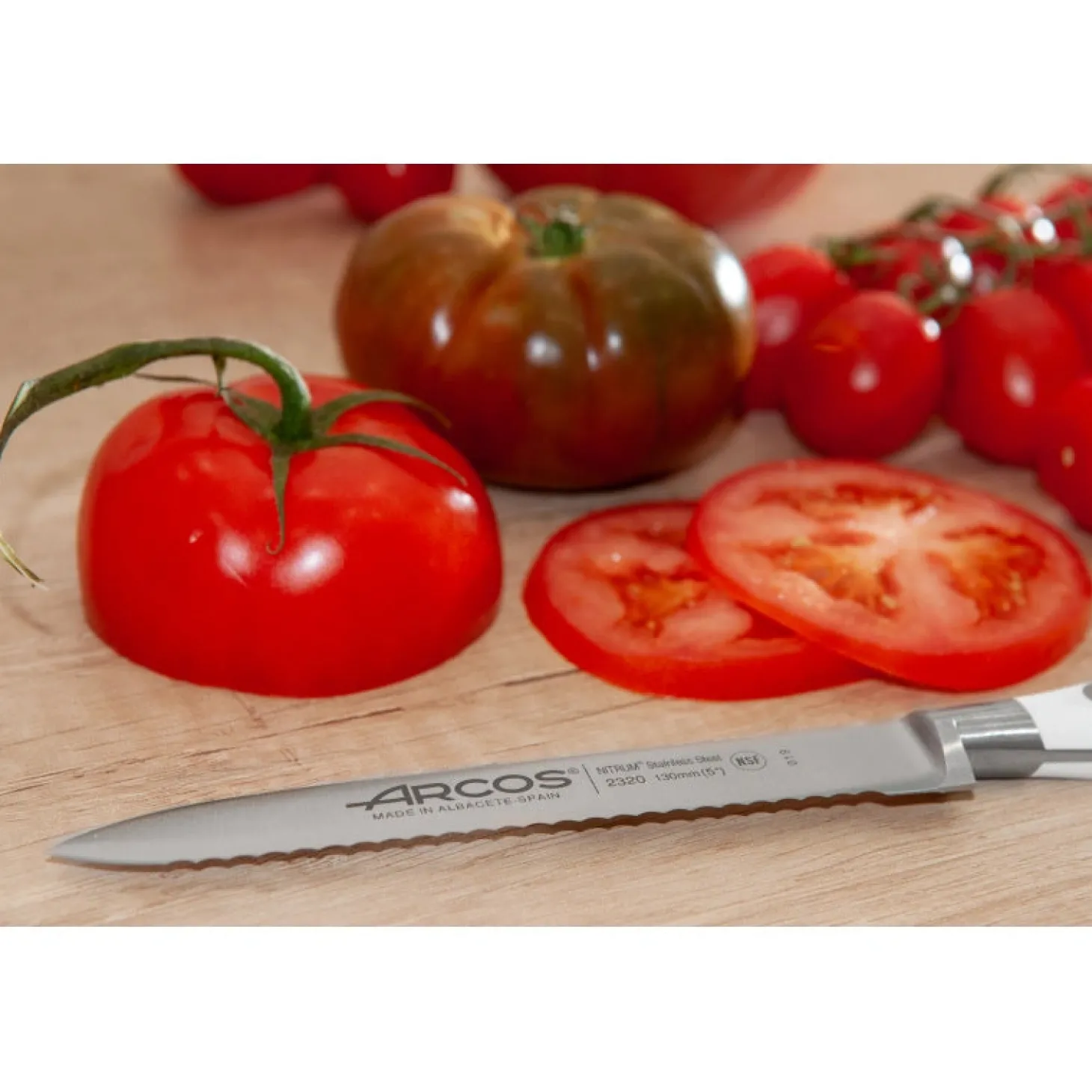 Couteau à tomate Riviera Blanc 130 mm