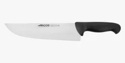 Couteau de boucher lame large noir 2900 250 mm