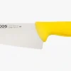 Couteau de boucher lame large jaune 2900 170 mm