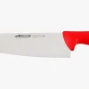 Couteau de chef lame large rouge 2900 250 mm