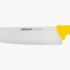 Couteau de chef lame large jaune 2900 300 mm