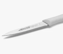 Couteau Office Cranté Couleur Blanc Série Nova 100 mm