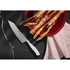 Couteau Rocking Santoku Riviera Blanc 180 mm