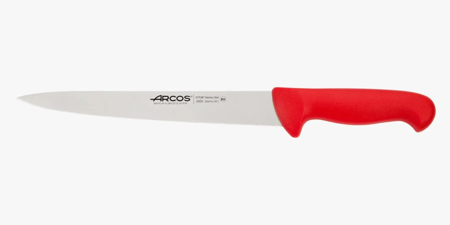 Couteau tranchelard rouge 2900 250 mm