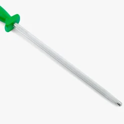 Fusil à aiguiser chrome mèche ronde 300 mm / Ø13 mm vert