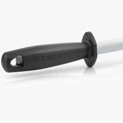 Fusil à Aiguiser Ovale à Grain Extra Fin Noir