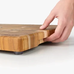 LANCHE À DÉCOUPER EN BOIS DE TECK