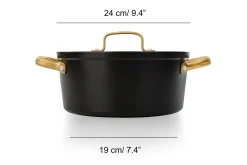 Set 3 piezas Serie Samoa Iconic Negra+ espátula ranurada y pinzas